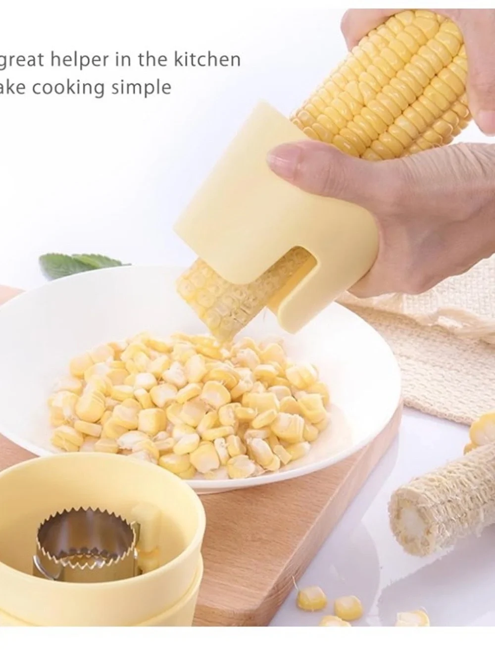 2 Pcs Corn Peeler - Corn Stripper for Corn on the Cob